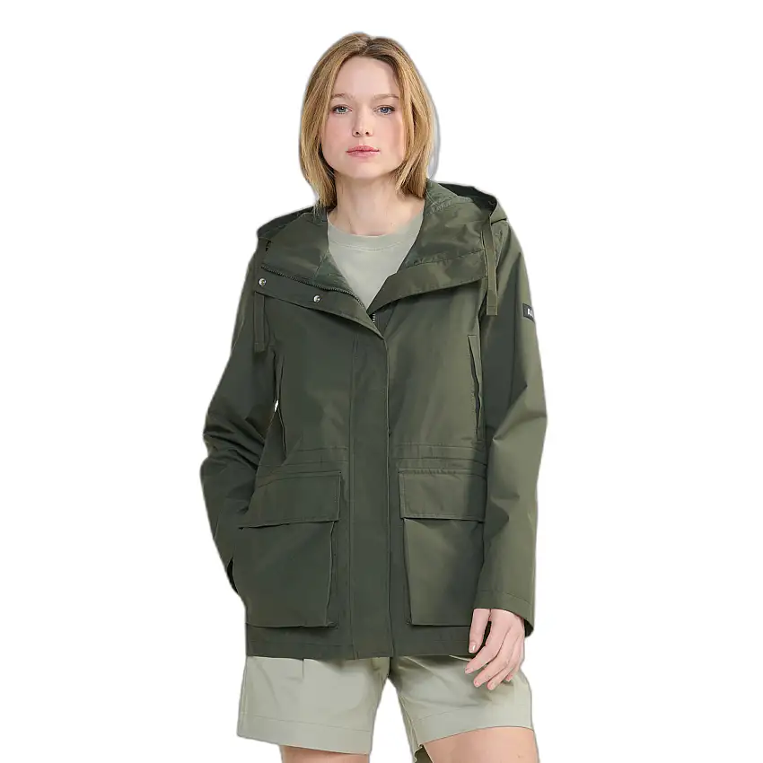 Giacca impermeabile a metà lunghezza con cappuccio da donna Aigle MTD®