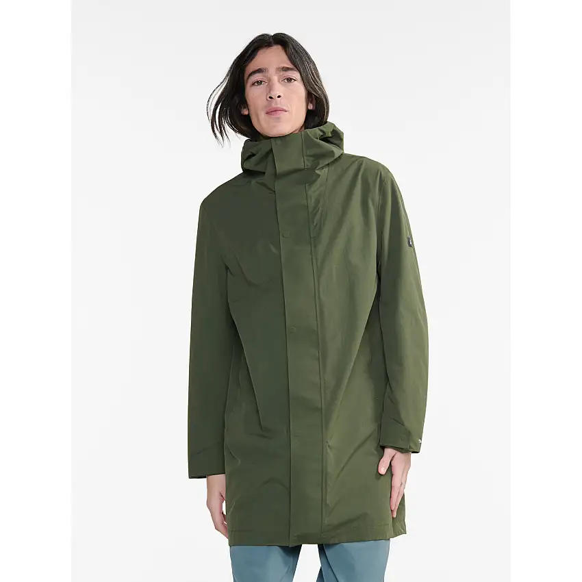 Parka lunga impermeabile con cappuccio Aigle MTD