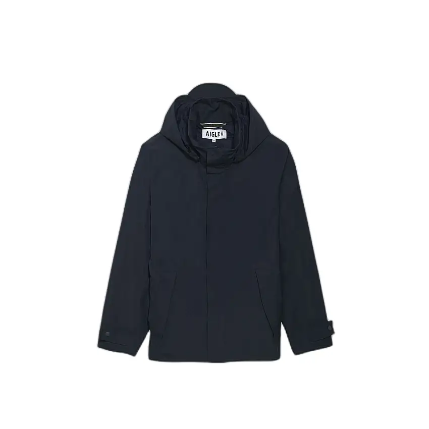 Giacca impermeabile corta con cappuccio removibile Aigle