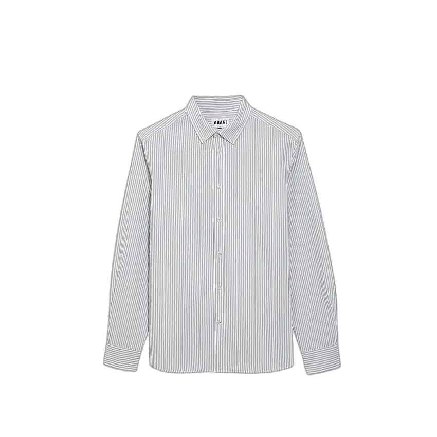 Camicia a righe maniche lunghe Aigle Oxford DFT® et UV-C®