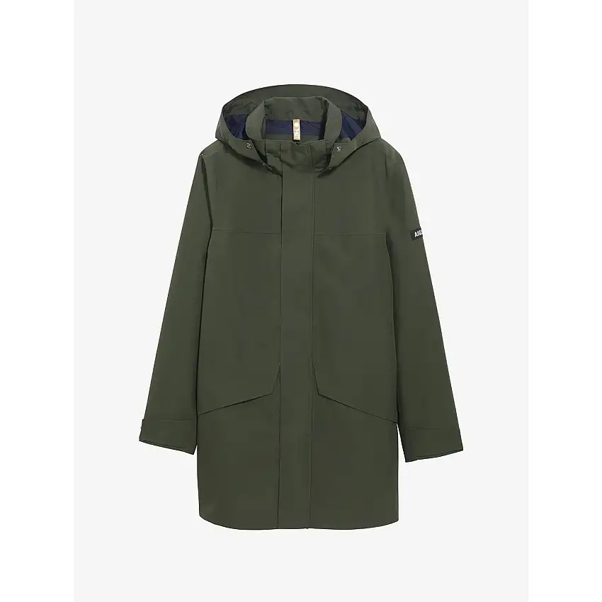 Parka lunga a due strati con cappuccio Aigle Gore-Tex