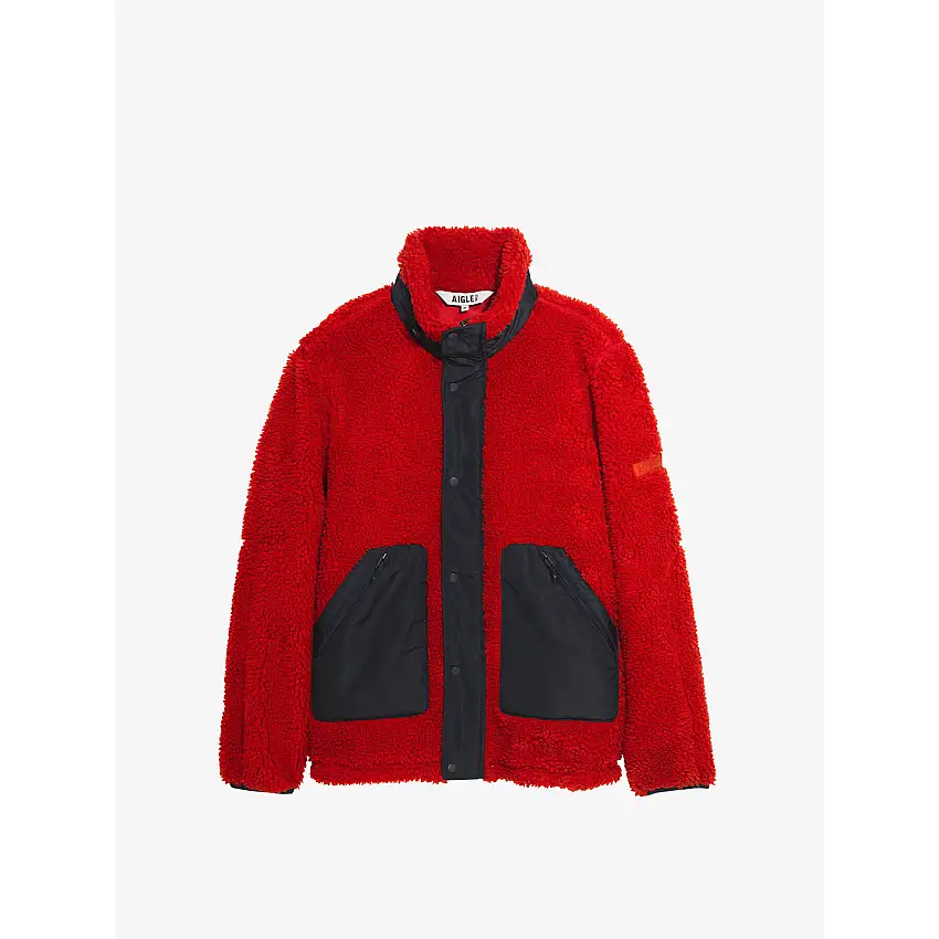 Felpa con zip in poliestere sherpa Aigle