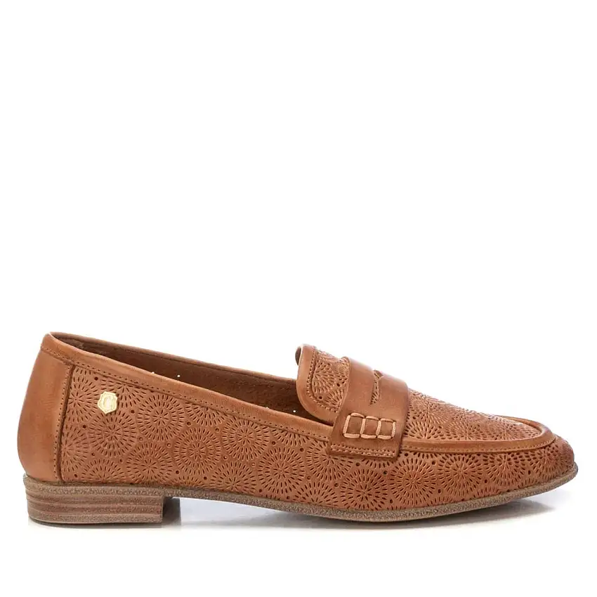 Mocassini in pelle donna con design traforato Carmela
