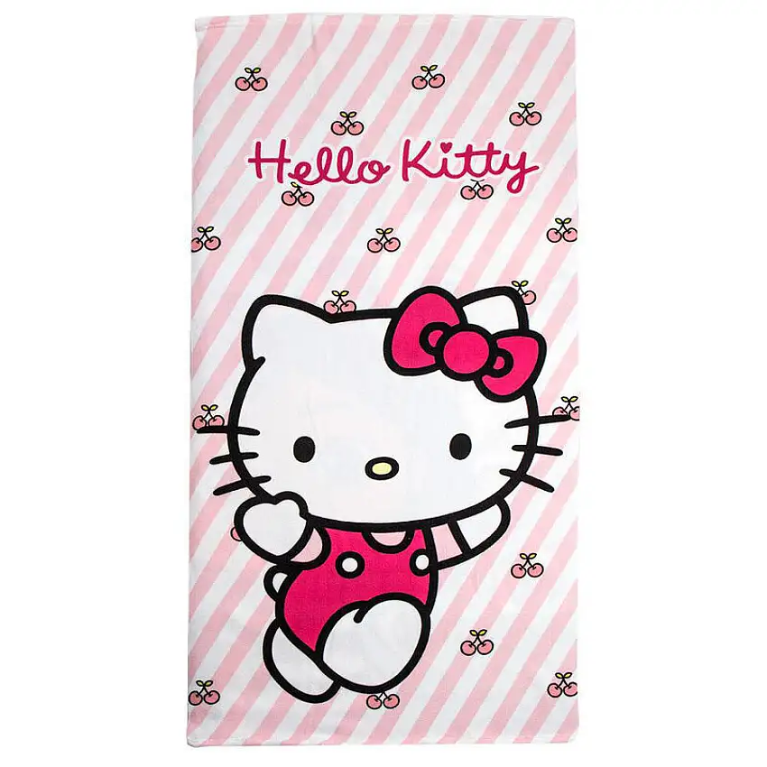 Telo mare in microfibra per bambini Cerda Hello Kitty [Misura 70x140 cm]