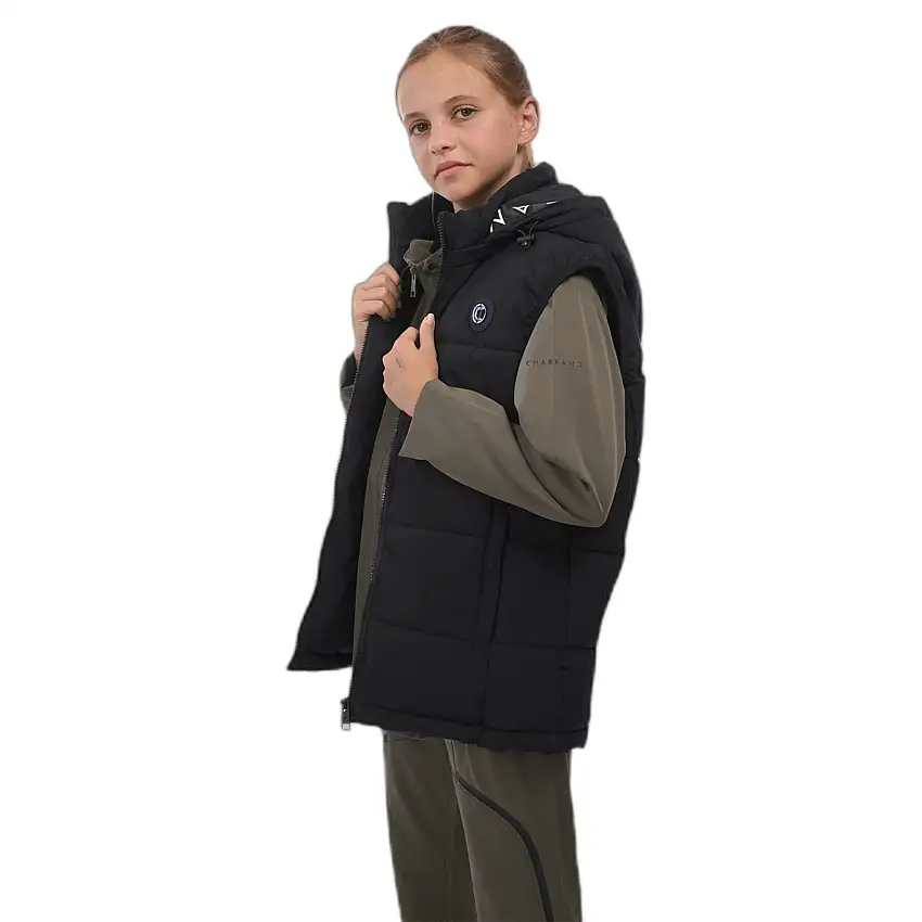 Gilet imbottito con logo per bambini Chabrand