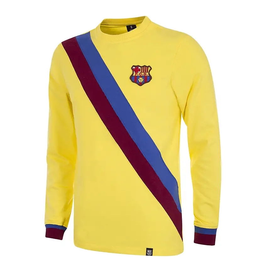 Maglia a maniche lunghe Esterno FC Barcellona 1974 - 75 Retro