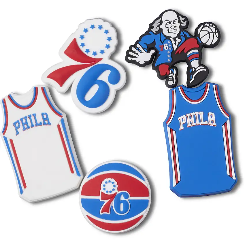Jibbitz Crocs NBA Philadelphia 76ers (x5)