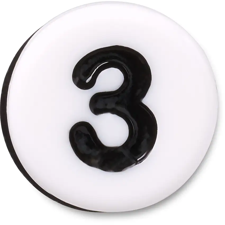 Jibbitz Crocs Number Three Tiny Friendship