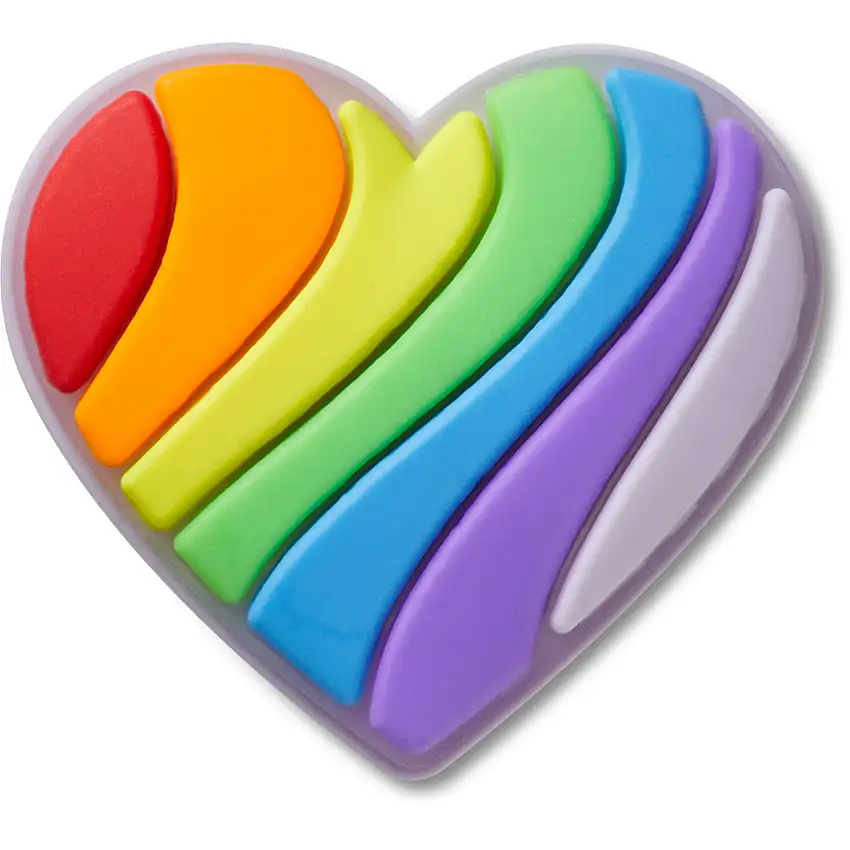 Jibbitz Crocs Pride Rainbow Heart