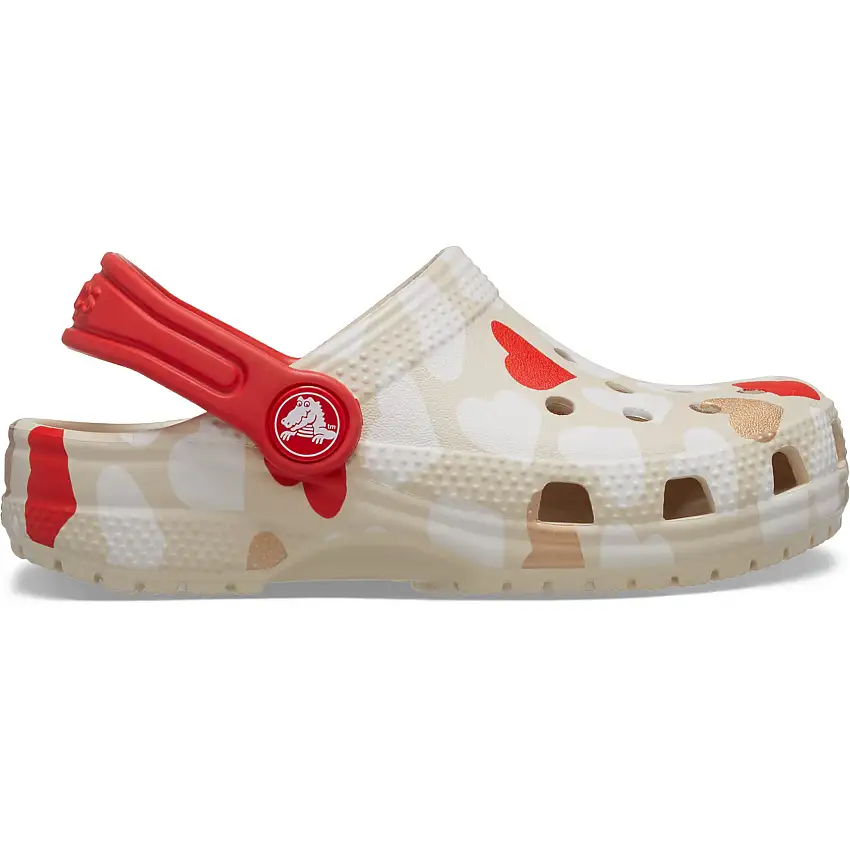 Zoccoli stampati per bambini Crocs Classic Heart