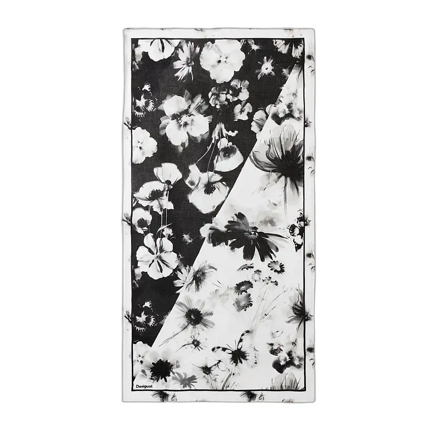 Foulard da donna Desigual AI Florwers Rectangle