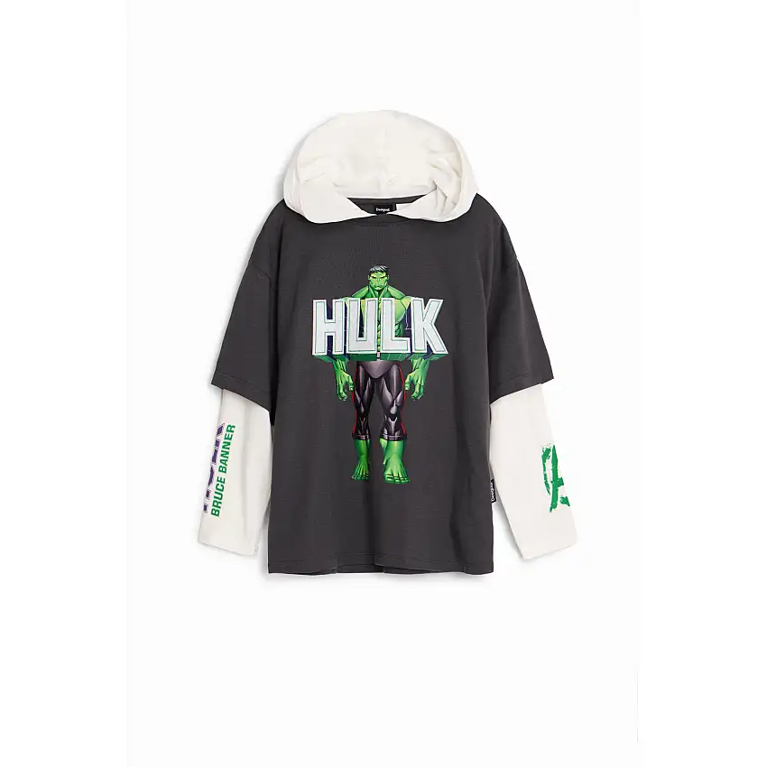 Maglietta a manica lunga per bambini Desigual Hulk