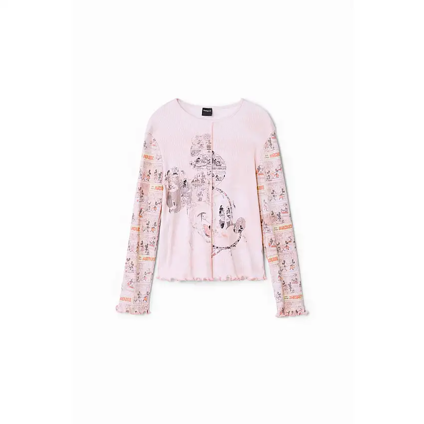 Maglietta a manica lunga da bambina Desigual Journal Mickey Mouse