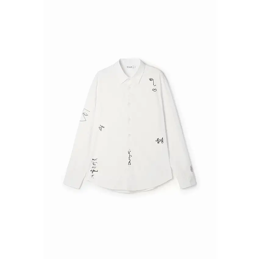 Camicia con dettagli ricamati Desigual Embroidered