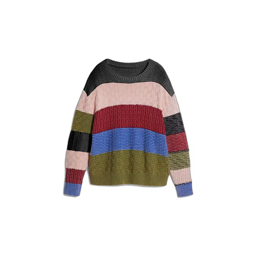 Maglione a girocollo Desigual Washed Stripes
