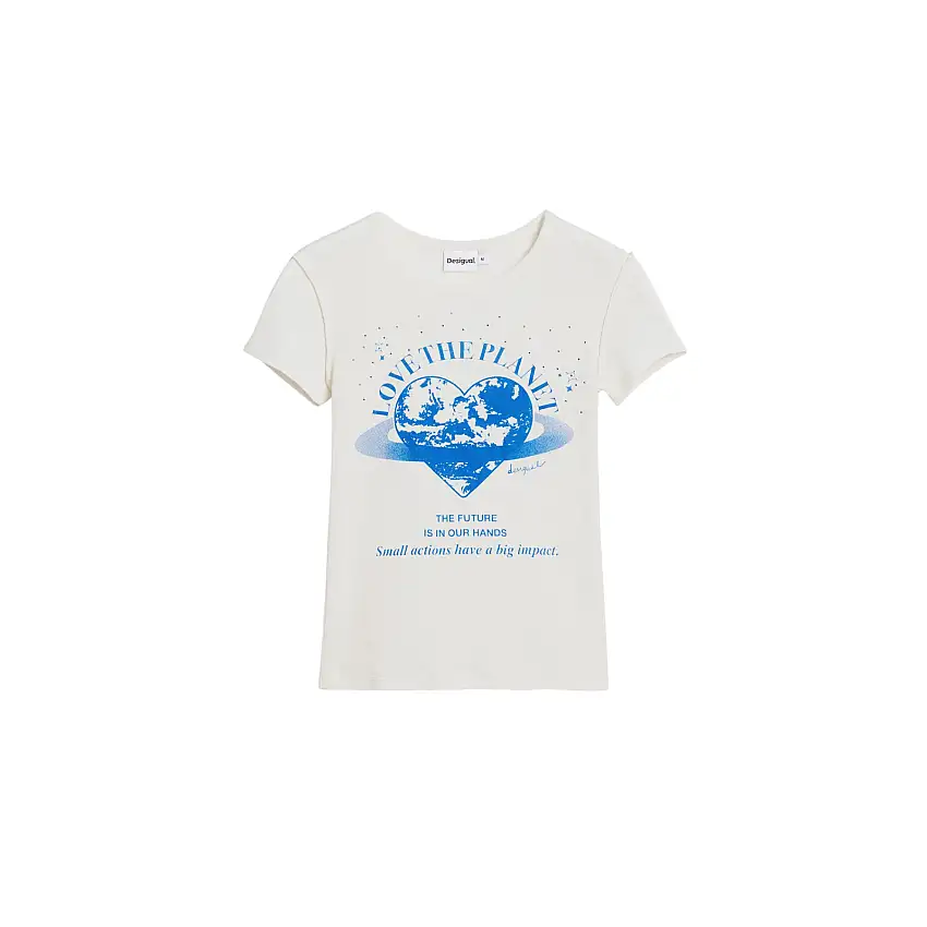 T-shirt da donna Desigual Repris Planet [Misura S]