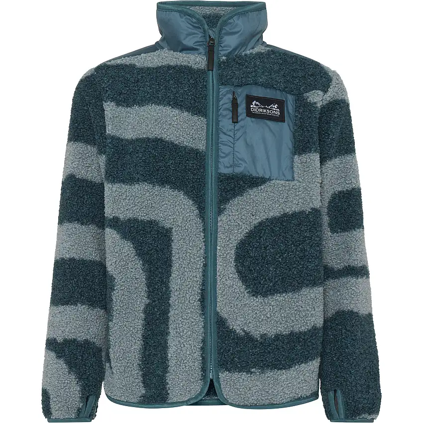 Pile full-zip per bambini Didriksons Exa PR 2