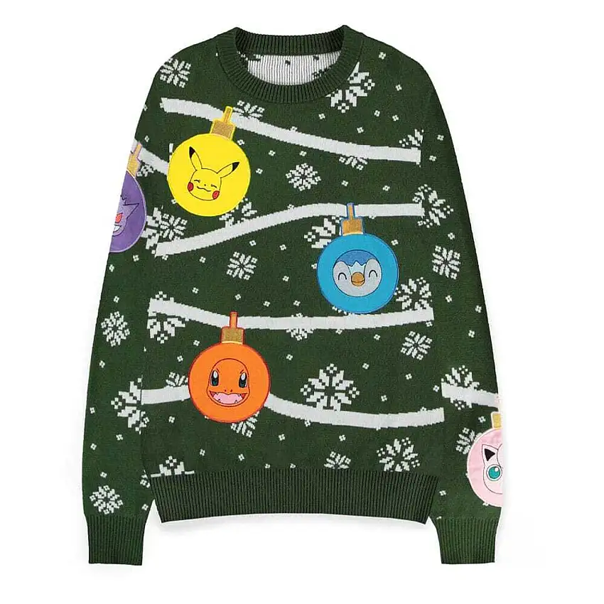 Felpa Difuzed Pokémon Christmas Jumper Xmas Balls