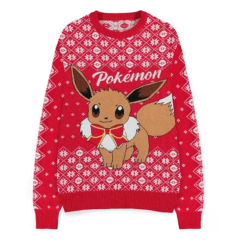 Felpa Difuzed Pokémon Christmas Jumper Évoli
