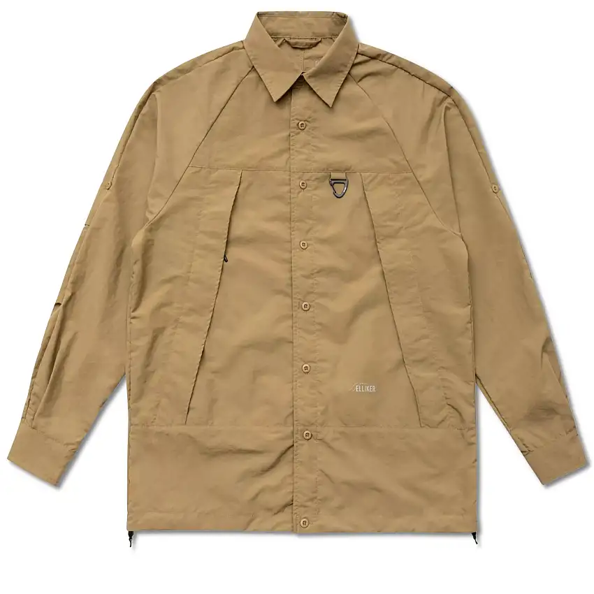 Maglietta tecnica con zip a maniche lunghe Elliker Craw