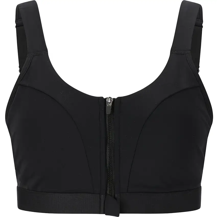 Reggiseno sportivo zip per donna Endurance Crystale