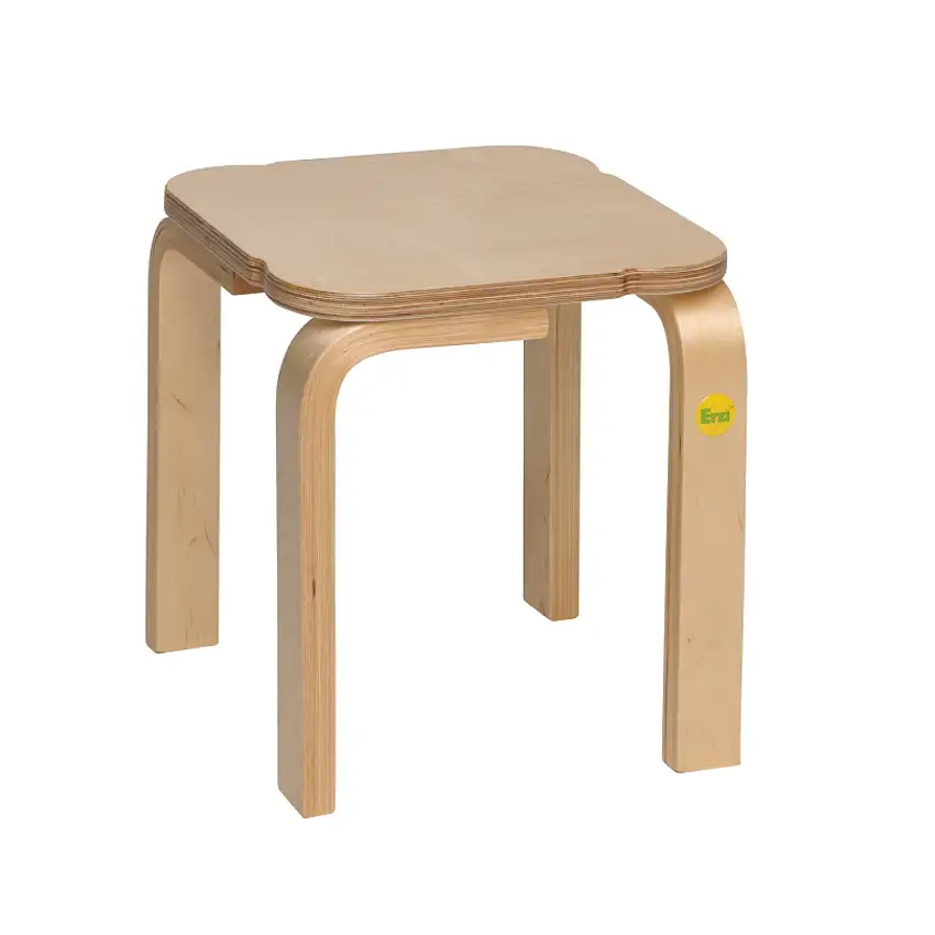 Sgabello in legno Erzi [Misura 27x27x30 cm]