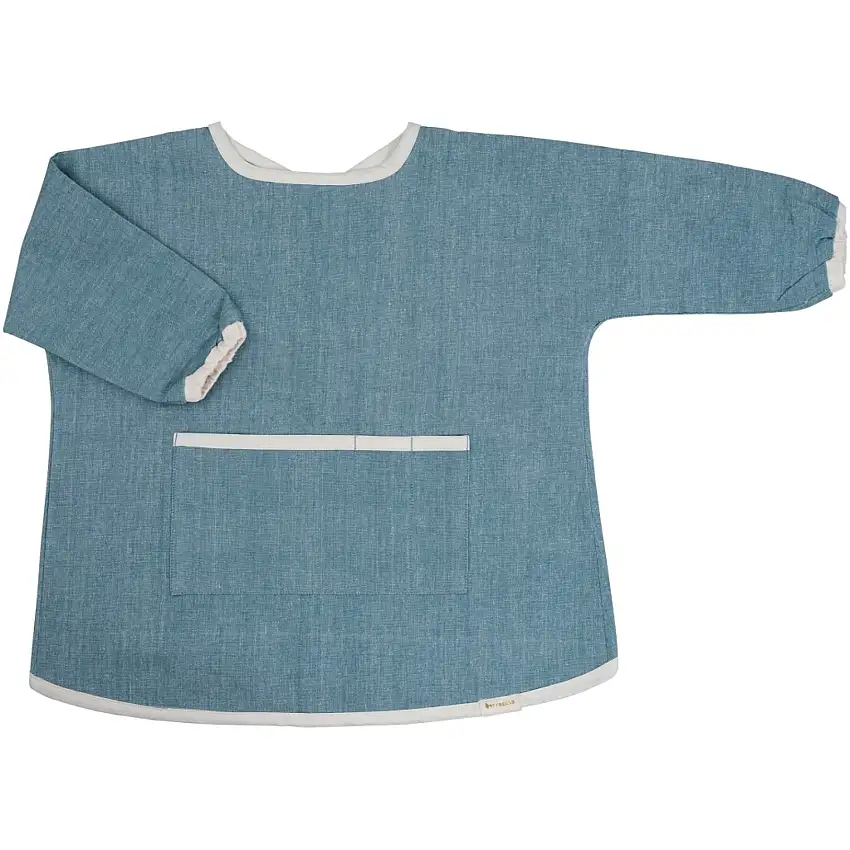 Bavaglino per bambini Fabelab Chambray Spruce [Misura 1/3 anni]