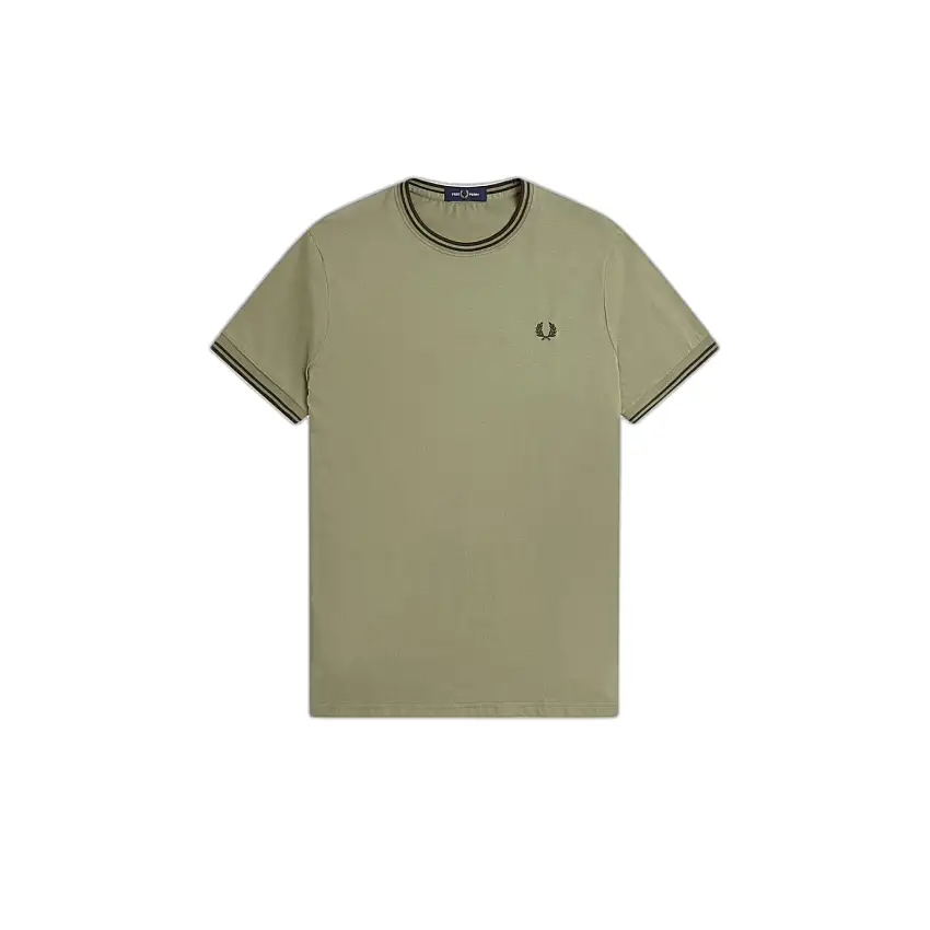 T-shirt con doppio profilo Fred Perry [Misura S]