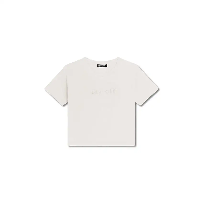 T-shirt a maniche corte con collo tondo donna Freddy