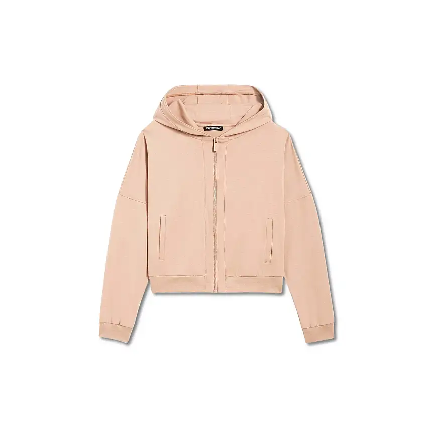 Felpa cropped con zip completa da donna Freddy Pesante