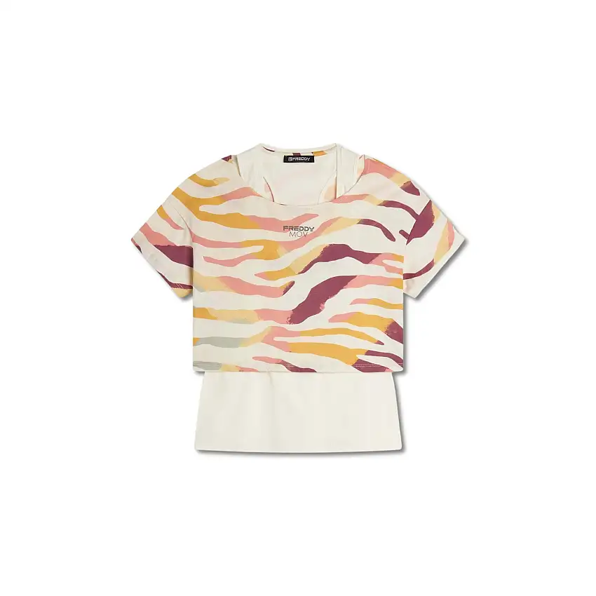 Set t-shirt corto e canotta donna Freddy Movement