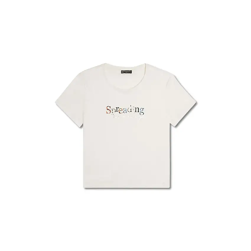 T-shirt con stampa spreading love donna Freddy Supima