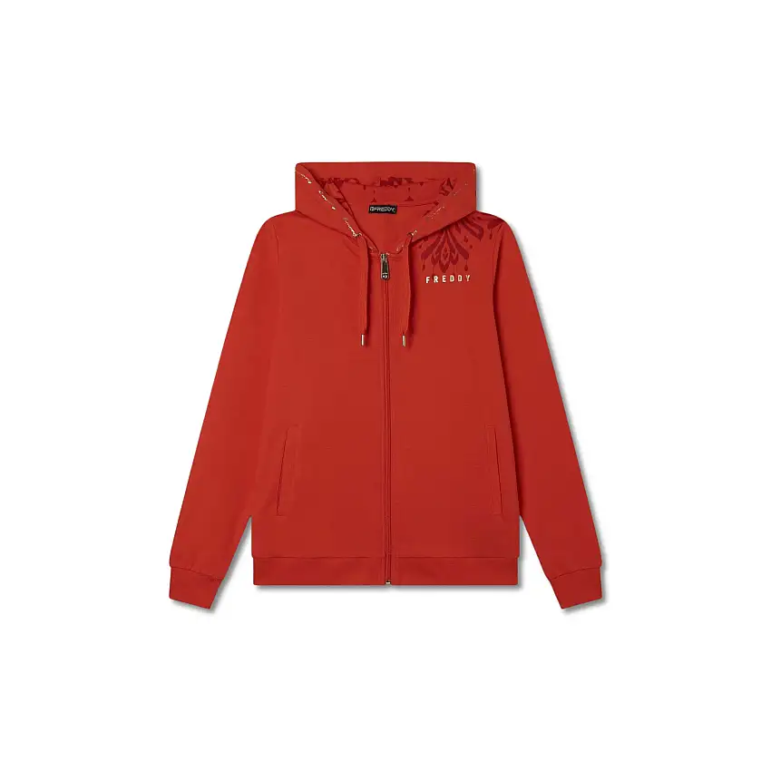 Felpa con cappuccio da donna Freddy Evolution Pesante