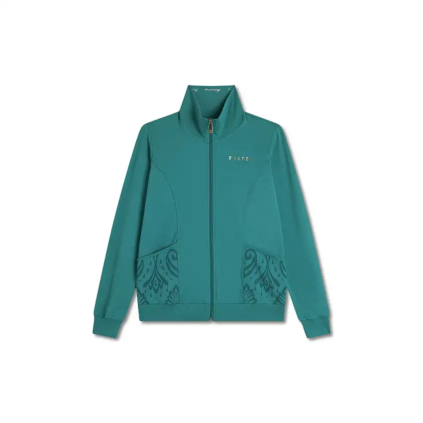 Felpa con zip completa e colletto a roulé donna Freddy Evolution Pesante