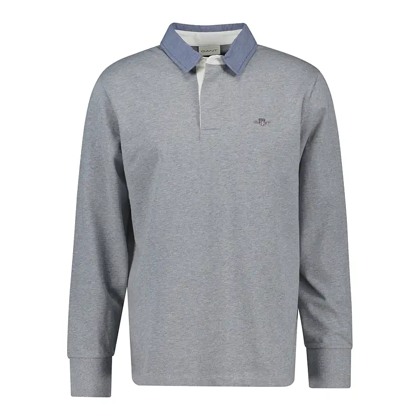Polo a maniche lunghe Gant Reg Chambray Heavy