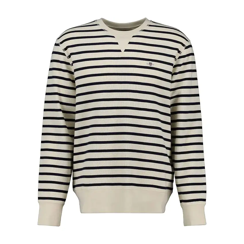 Felpa a girocollo in maglia effetto gessato Gant [Misura S]