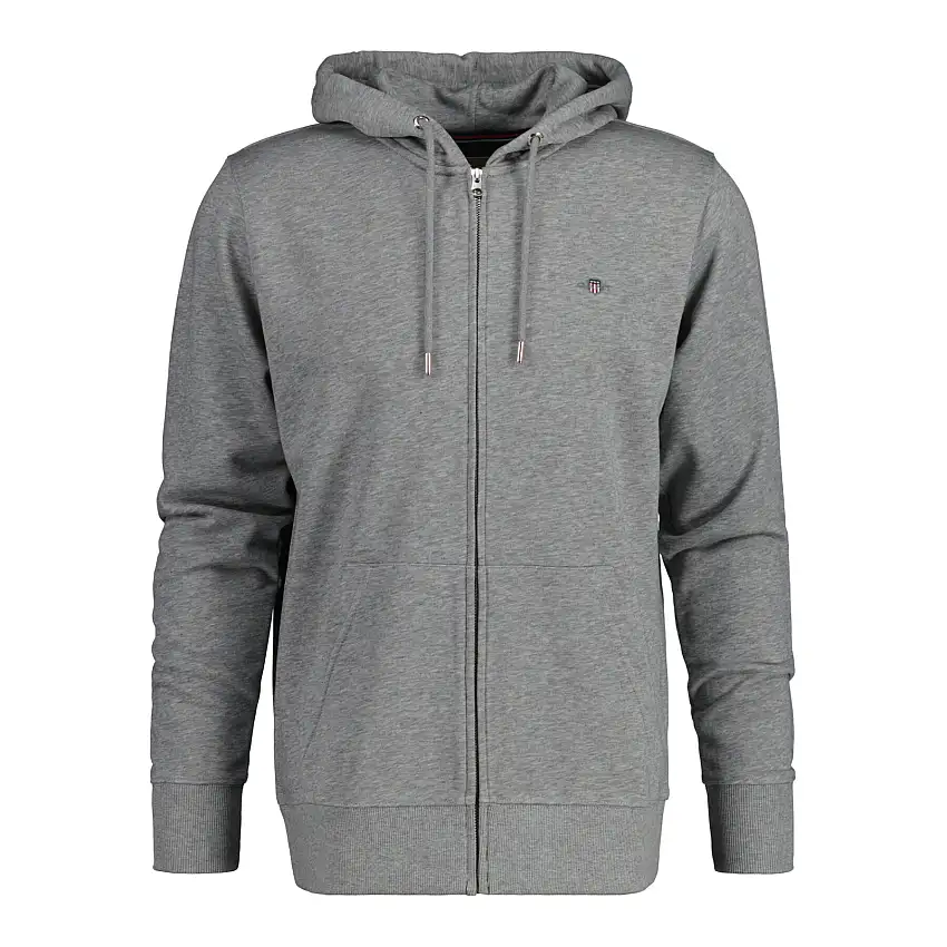 Felpa con cerniera a cappuccio Gant Reg Shield