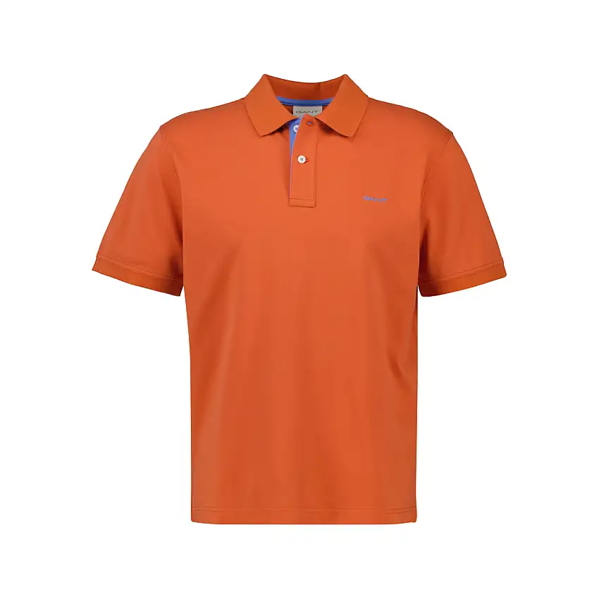 Polo in cotone piquet con contrasto Gant [Misura S]