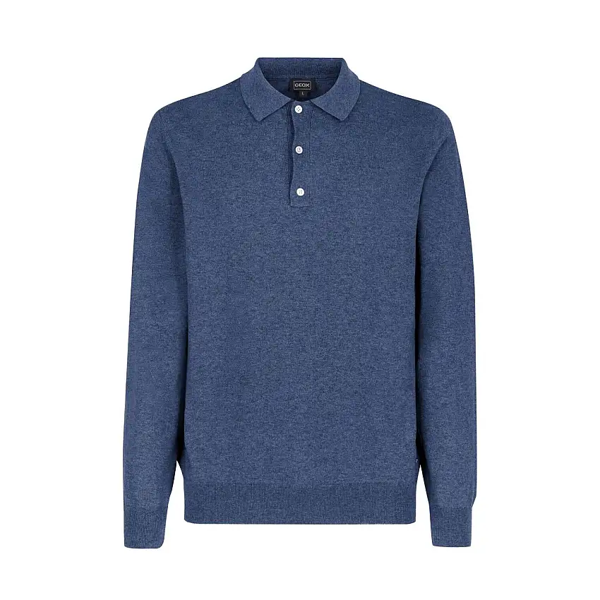 Polo a maniche lunghe in cotone Geox