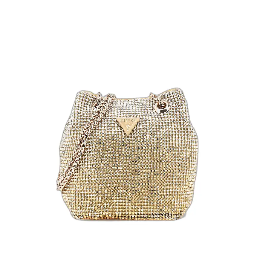 Borsa a tracolla con chiusura a pulsante donna Guess Zalina