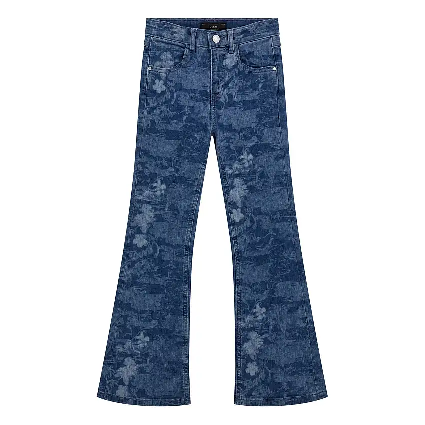 Jeans strappato con laser per ragazza Guess