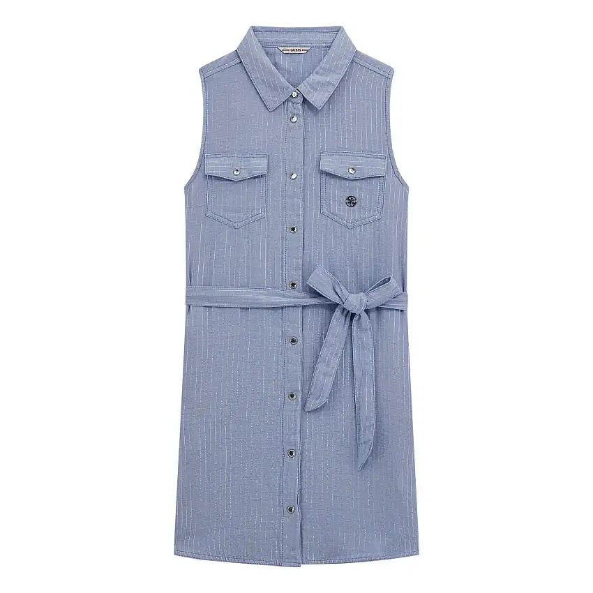 Abito a Camicia da bambina Guess Lurex