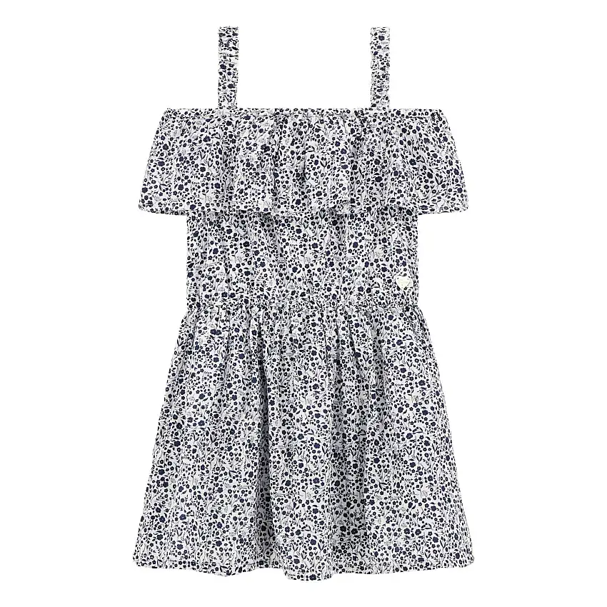 Abito svasato con spalle scoperte per ragazza Guess Sangallo