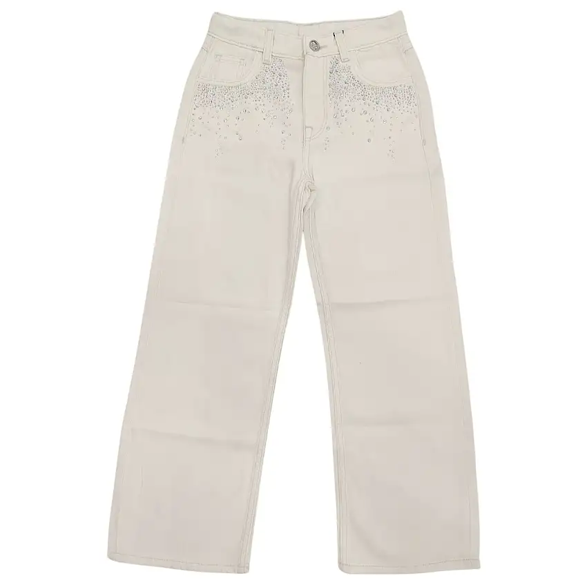 Pantaloni cargo da bambina in denim Guess GMD Tencel Bull