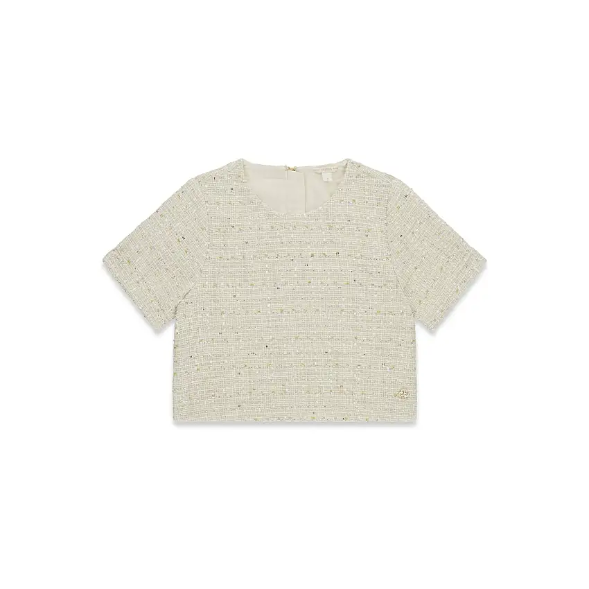 Camicetta da bambina in tessuto Guess Tweed