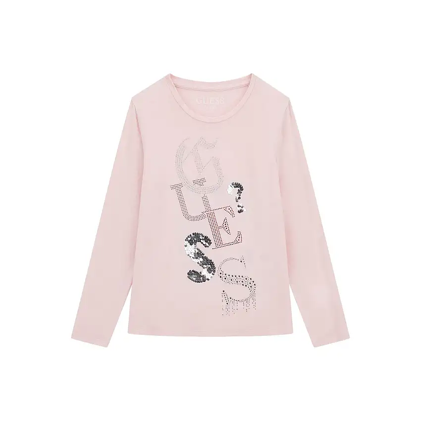 T-shirt in viscosa a maniche lunghe per ragazza Guess