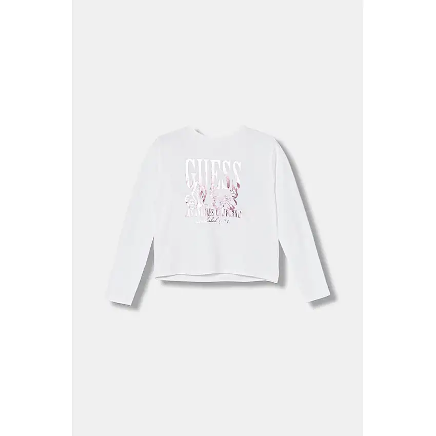 T-shirt a maniche lunghe con collo rotondo per ragazza Guess