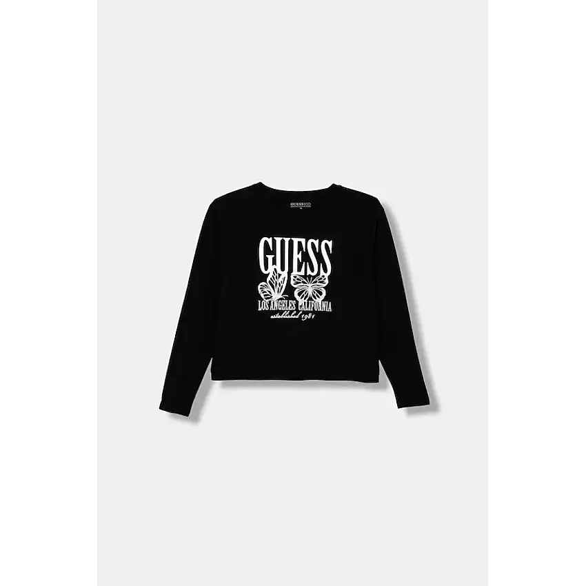 T-shirt a manica lunga girocollo per ragazza Guess