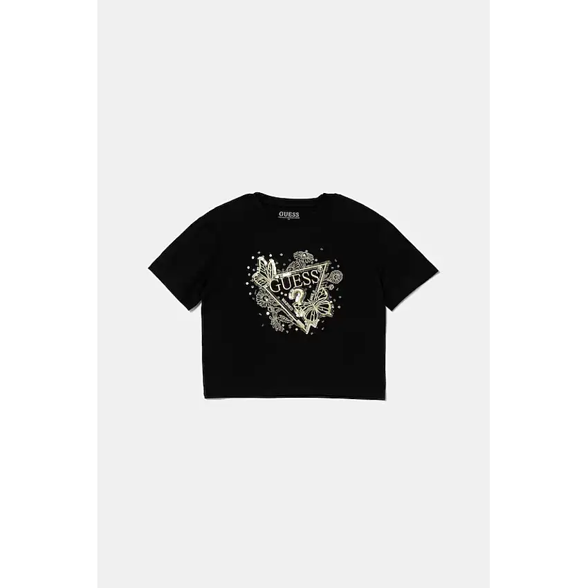 T-shirt con logo stampato davanti bambina Guess Midi