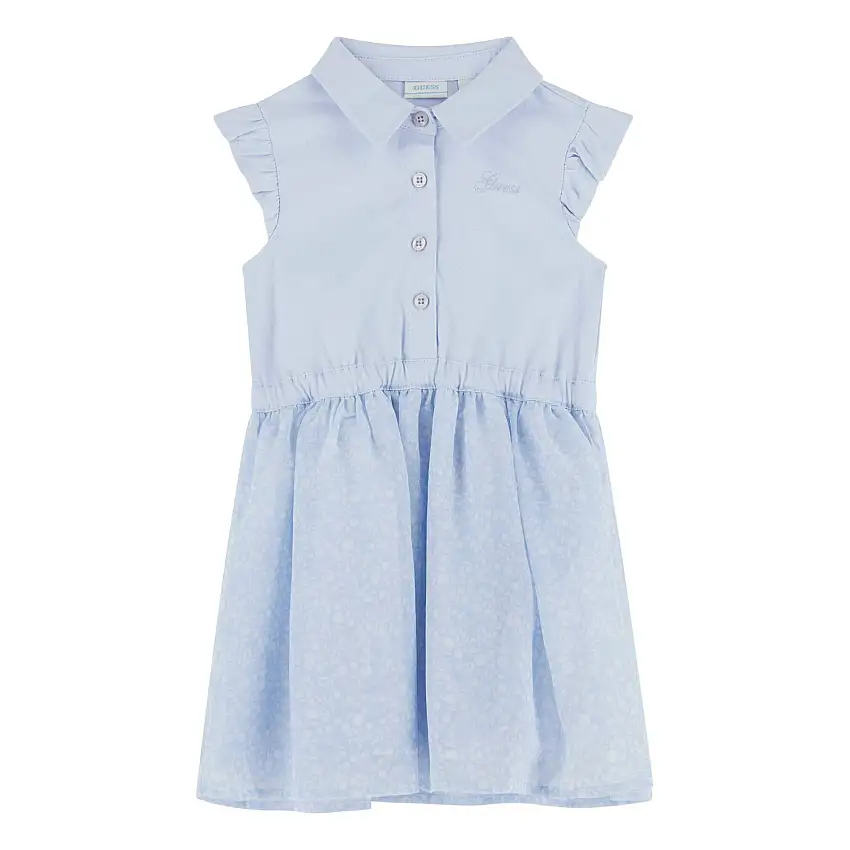 Abito a campana in tessuto misto per bambina Guess